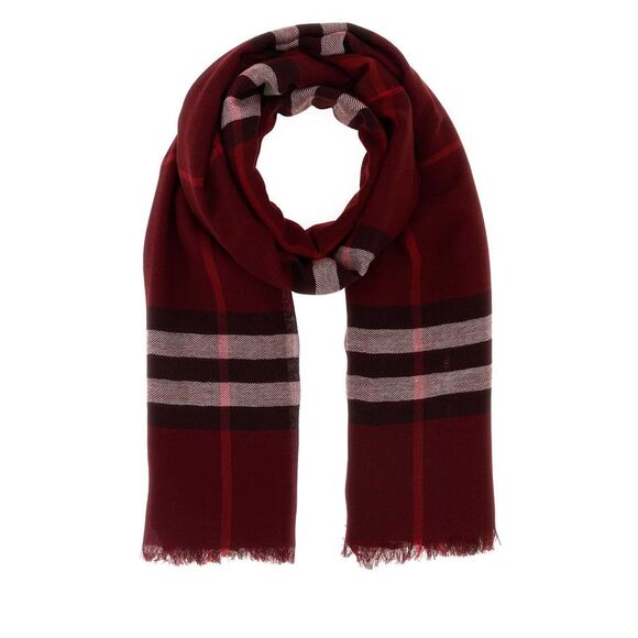 Burberry Unisex Embroidered Wool Scarf